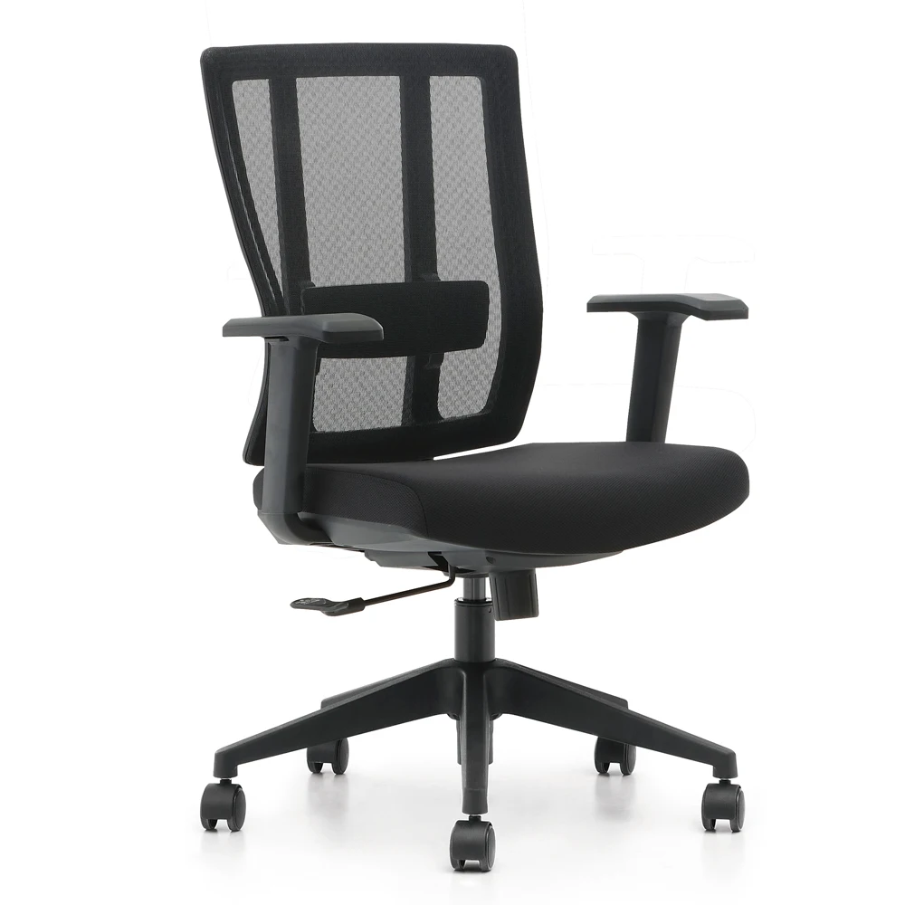Comfortable Swivel Office Chair with Mesh Back Adjustable Headrest Fabric and Metal Material for Executive Staff from China