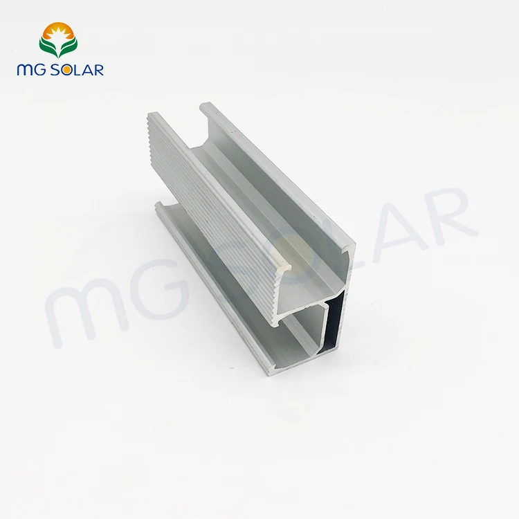 Rooftop Solar Racking Structure Roof Rail System Components Solar Mounting High Quality Aluminum Roof Rail