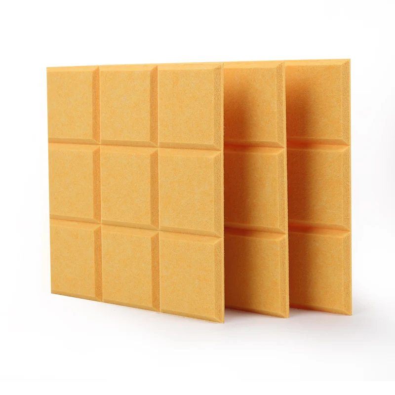 9mm Thickness Polyester Sound Absorber Acoustic Ceiling Pet Felt Wall panels