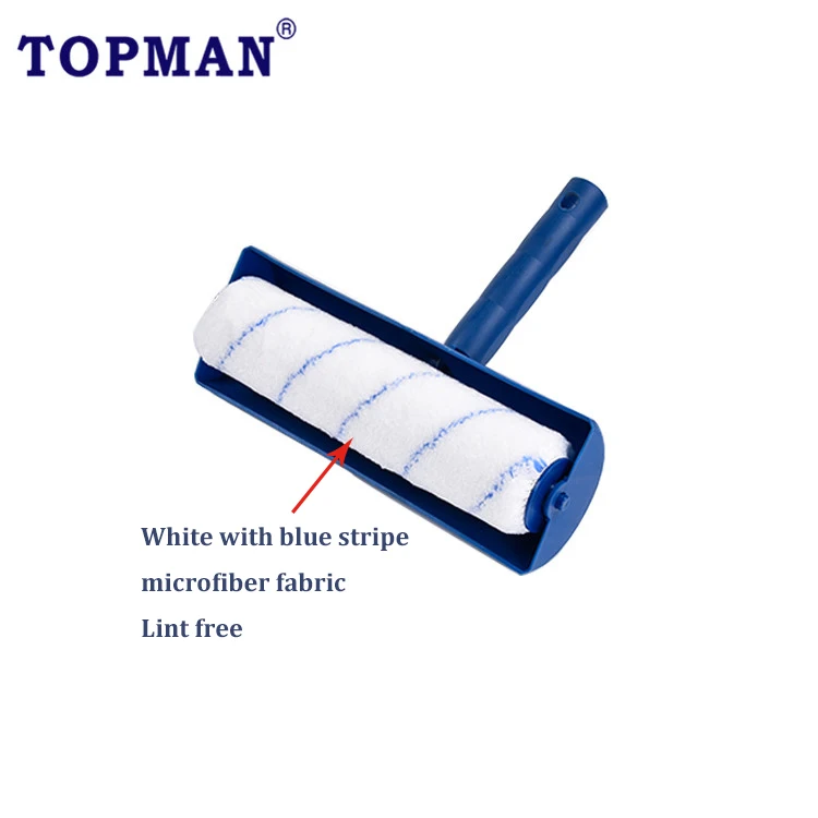 TOPMAN 9 inch Professional refillable wall and delling splatter shield paint roller