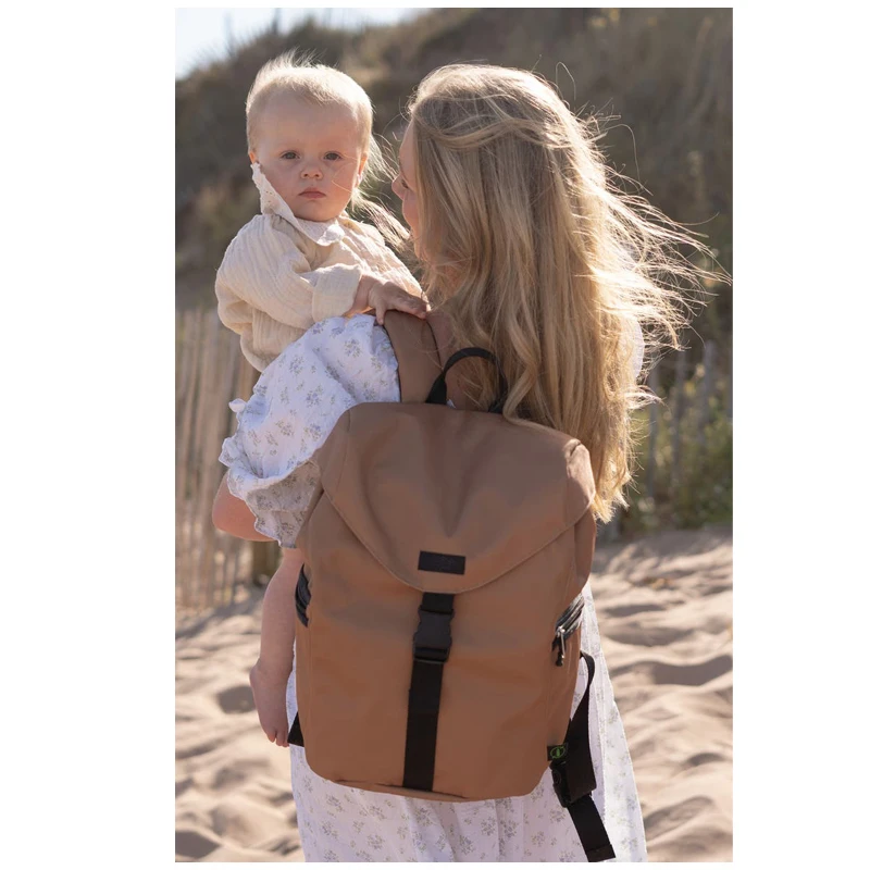Custom Logo Portable Mummy Diaper Backpack Manufacturer Design Flap Top Daddy Diaper Backpack Mummy Nursing Backpack
