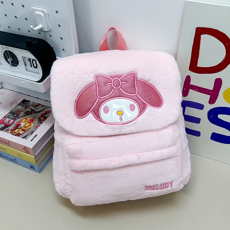 Yubon 2024 Popular Labubu Capybara Kids Bag Plush Schoolbags Cartoon Character Krm Hello Cat Kt Flip Cover Fluffy Kids Backpacks