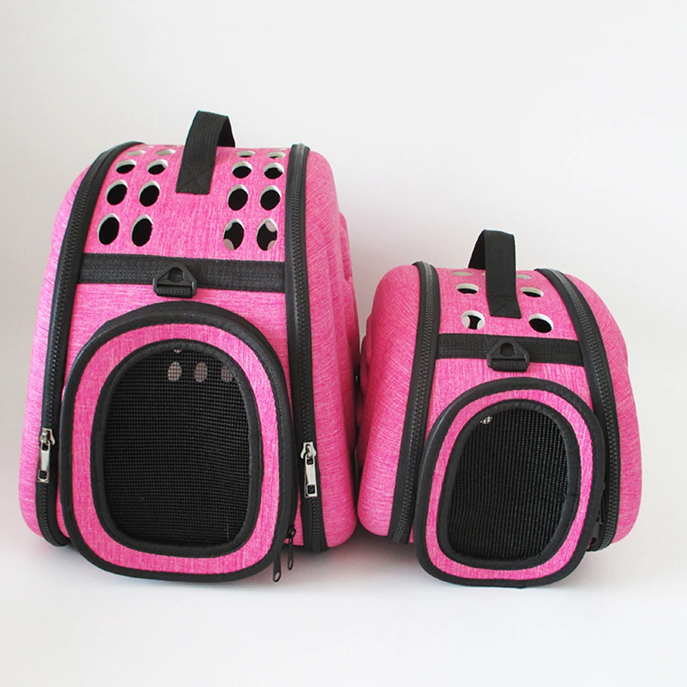 4 colors frosted pet cat backpack out breathable collapsible travel pet dog bag wholesale pet bag