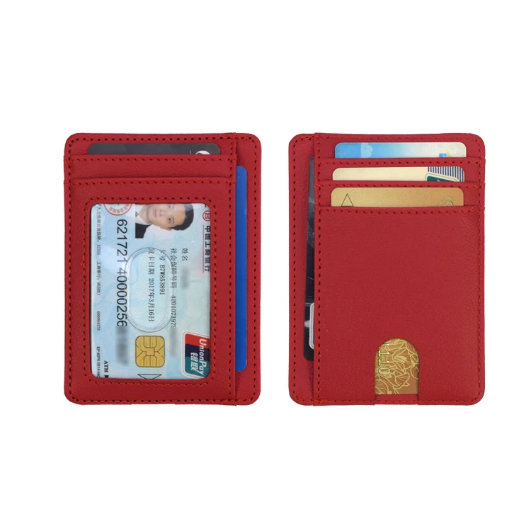 
Hot sale PU Wallet Credit Card Holder - RFID Blocking Slim Wallet for Men and Women 