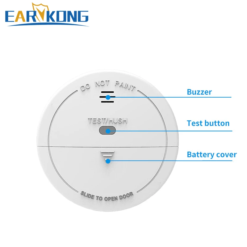 Security Alarm System Tuyasmart Smart Life APP Cigarette Fire Smoke Leak Alarm Tuya WiFi Smoke Detector