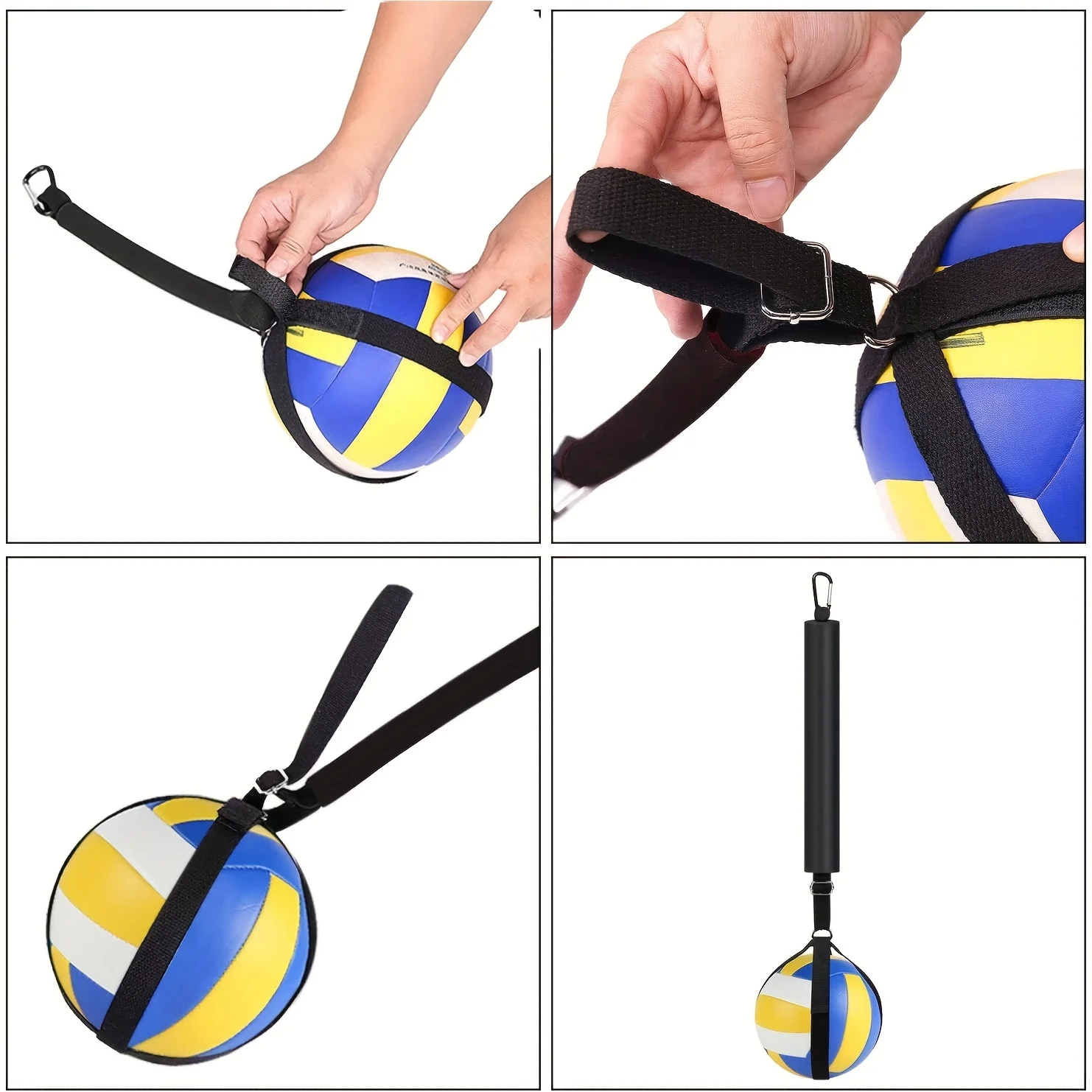 Neoprene Adjustable Length Volleyball Spike Trainer Hanging Reaction Ball Jumping Training Aid Volleyball Spike Trainer