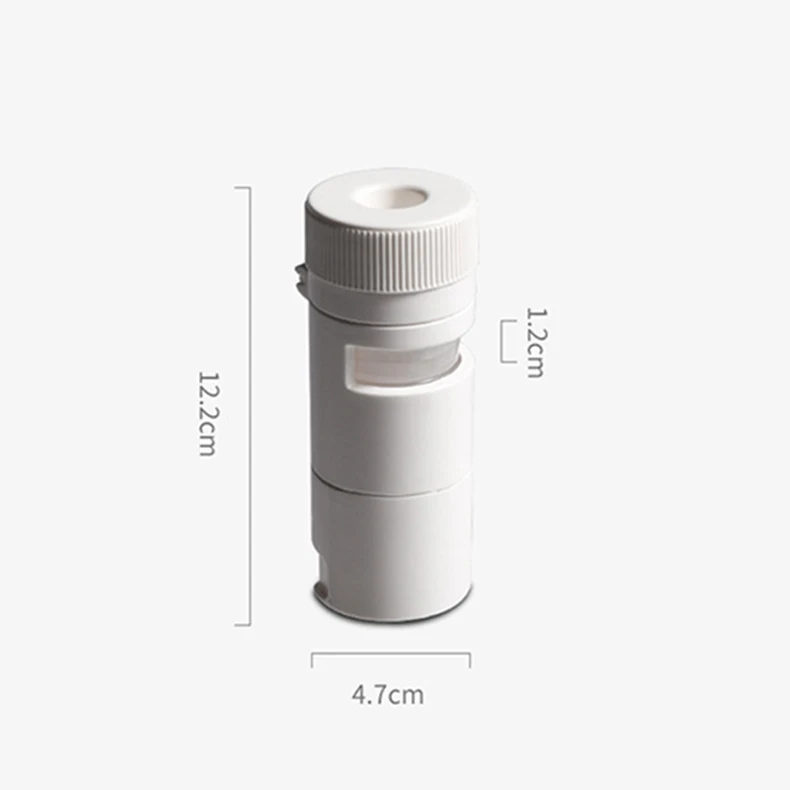 TOPFENG Medicine Pill Box Portable Plastic Pill box Storage Medicine cutting grinding medicine box With Cutter
