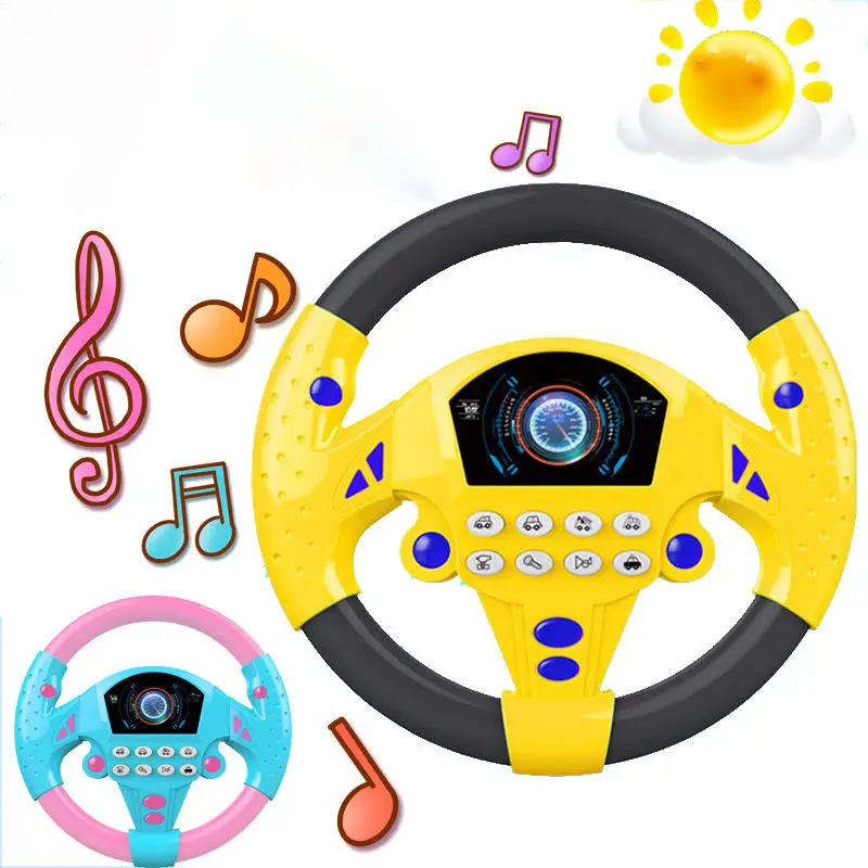 Children early education Steering Wheel  Electric Musical Toy Baby Toys Simulate Driving Vocal Toys 2023 new