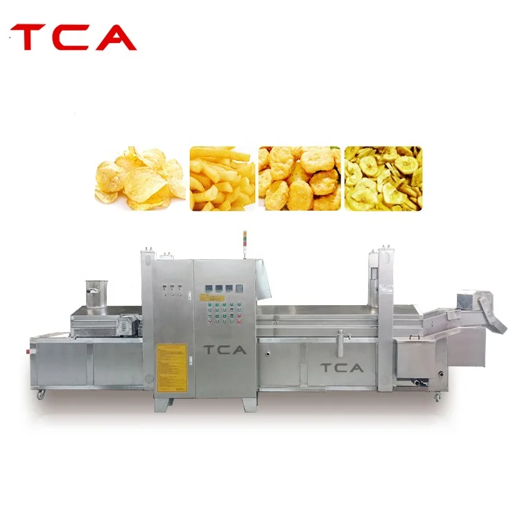 industrial continuous frying machine continuous belt frying machine