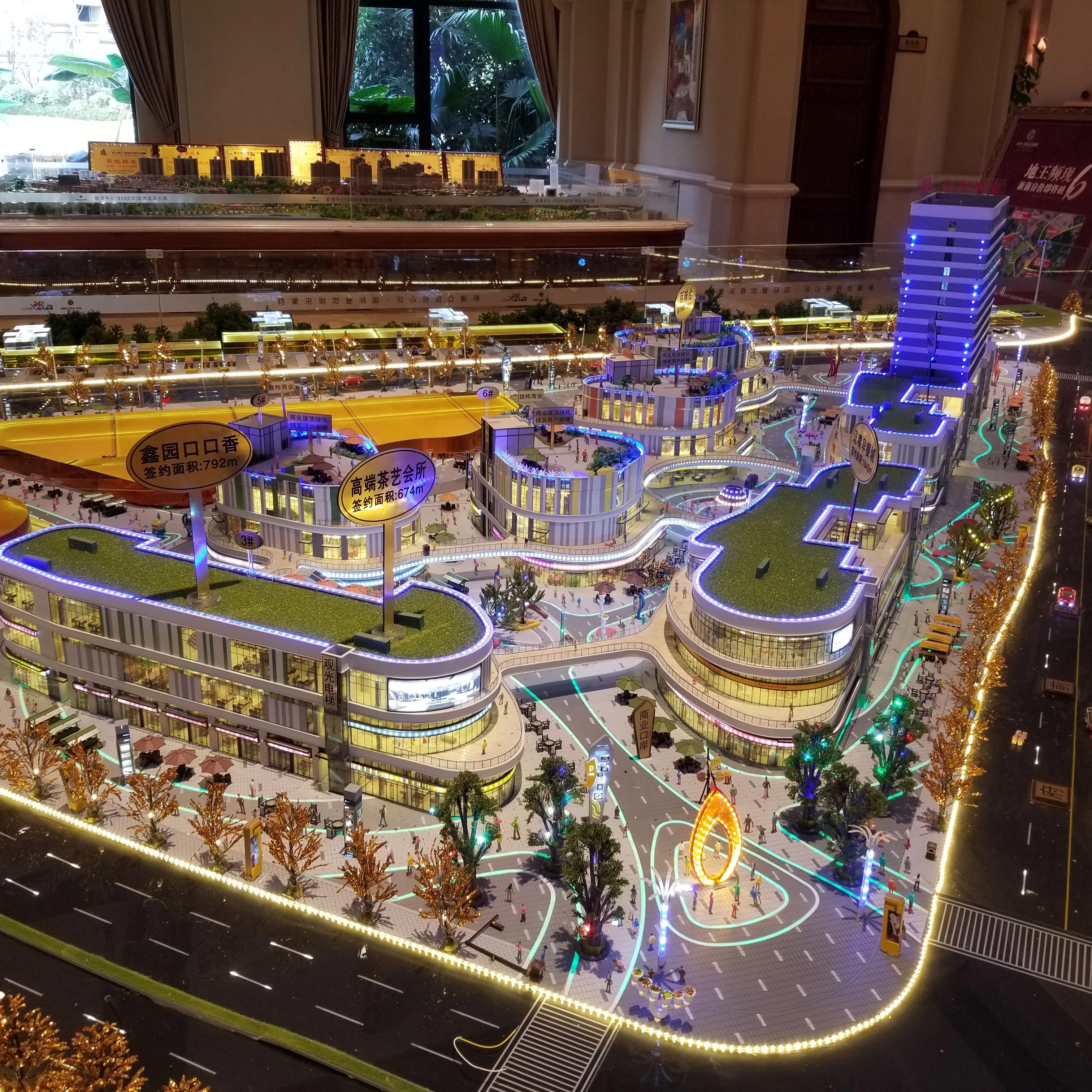 Professional Architectural scale building model custom scale  LED lighting Urban planning model making 3D Real estate building