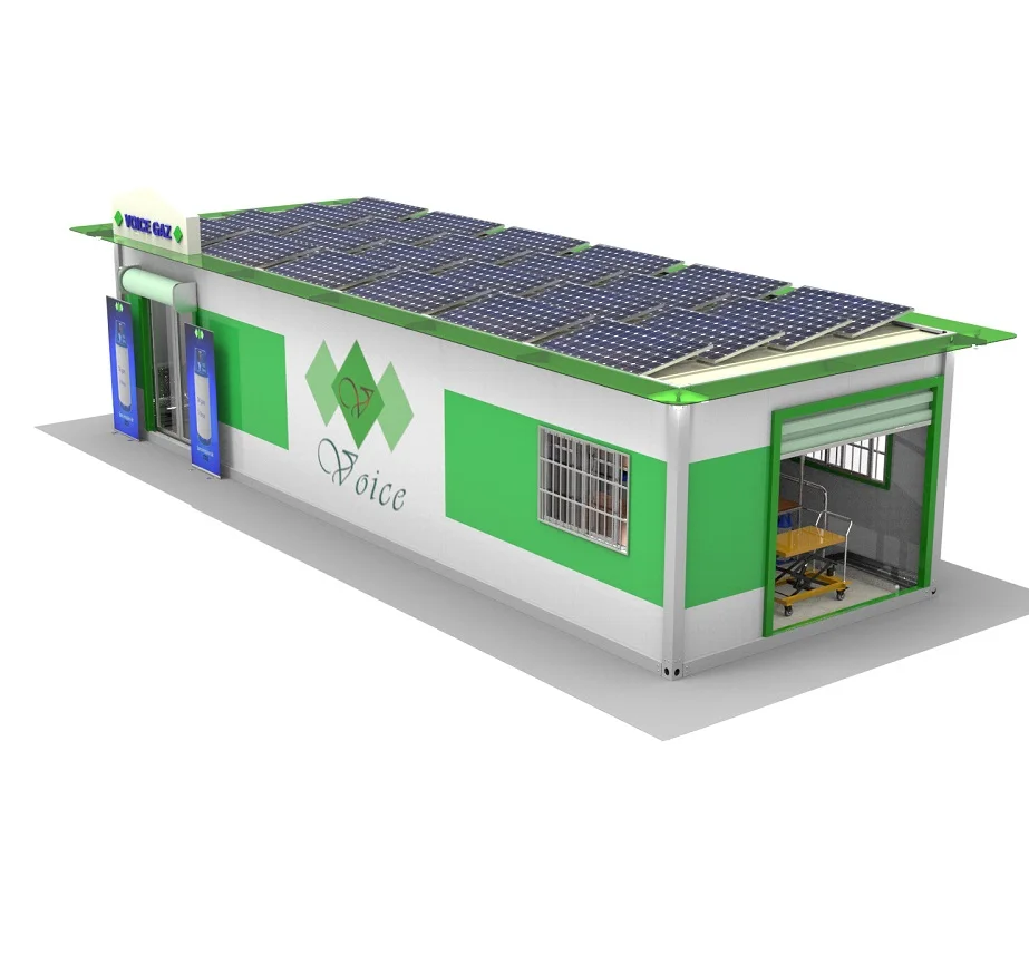 Prefabricated gas station container shop kiosk design
