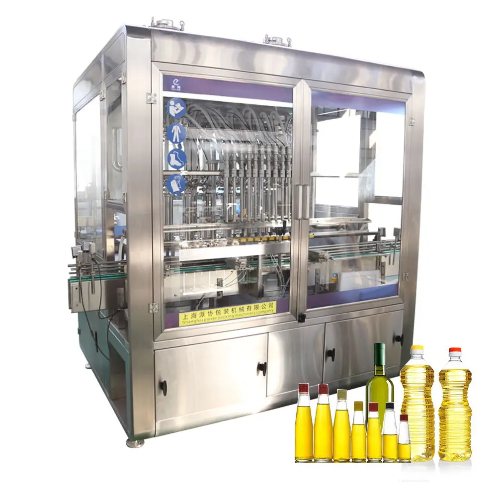 1-5L Automatic Plastic Glass Bottle lubricant / engine / Cooking / edible Oil Filling Machine / oil production equipment