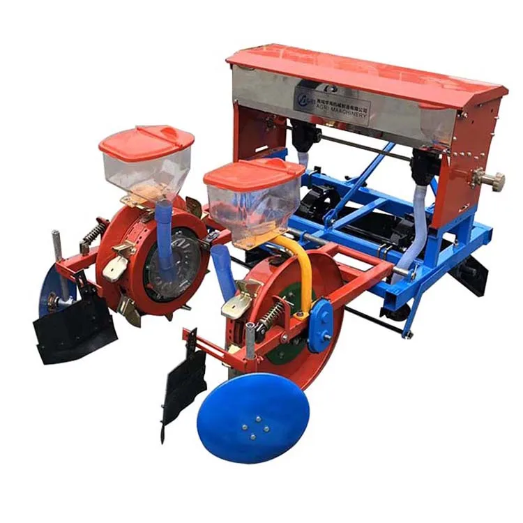 Farm machinery multifunctional grain corn planter vegetable beans seeder on the top of film machine