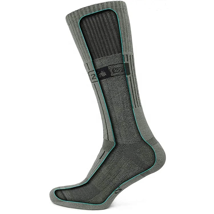 Custom design logo oem Merino 20% and 50% and 100% Wool Hiking Socks for Men & Women