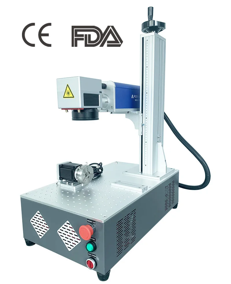 
JPT MOPA M7 20W 30W 60W Fiber Laser Marking Engraving Machine Printing Machine CE Certified All-in-one Portable 