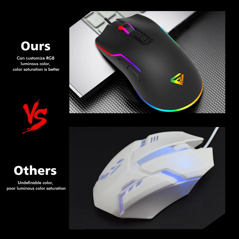 Cheap Mouse Wired Optical Mouse Home Office Business Notebook Desktop Computer Flat Gaming mouse