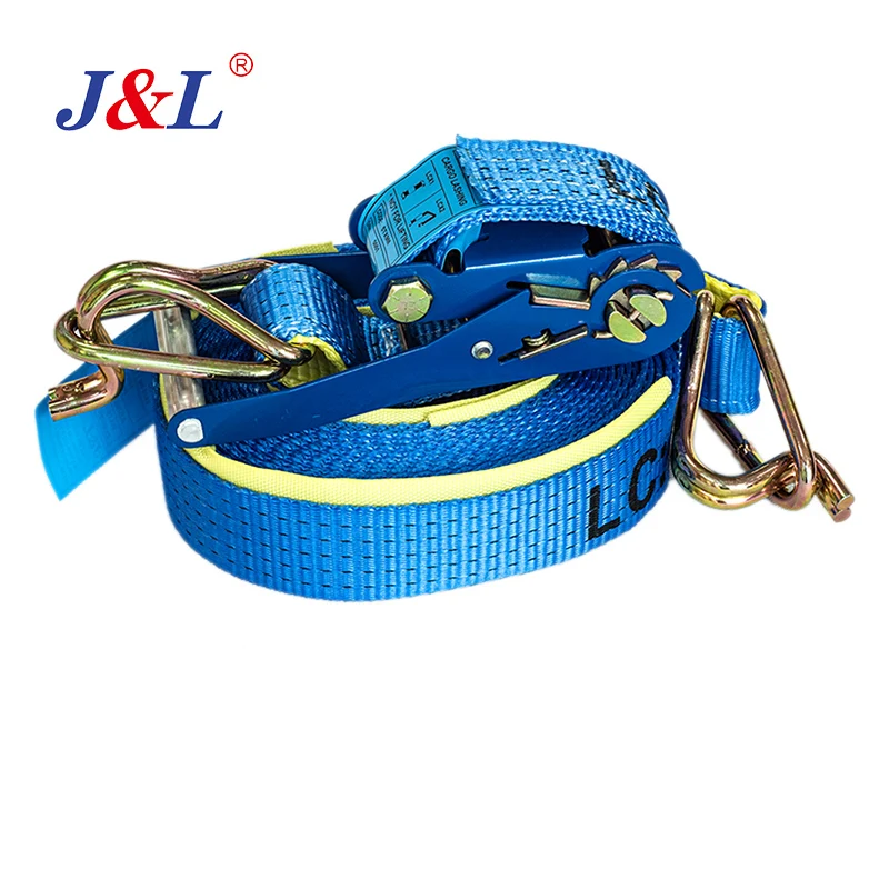 julisling correa de carga cargo belts with e fittings or other hook ratchet  eslingas de carga good quality OEM ODM