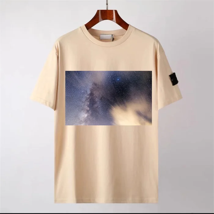 New Arrival Washed Half Sleeve Tshirt Plain Tshirts for Printing the Universe Galaxies Custom Unisex Tshirt
