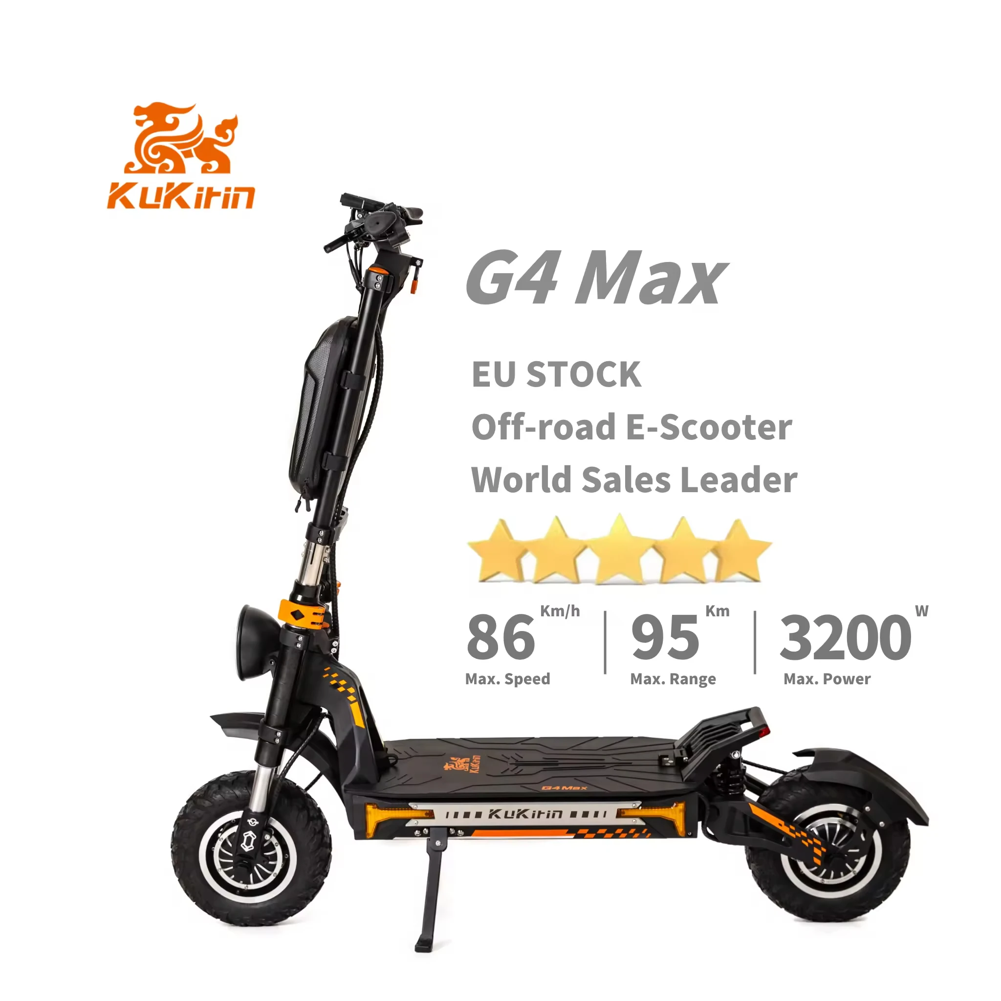 EU Warehouse Kukirin G4 max 12 inch 60V 35.2Ah Fast Charging Electric Scooter