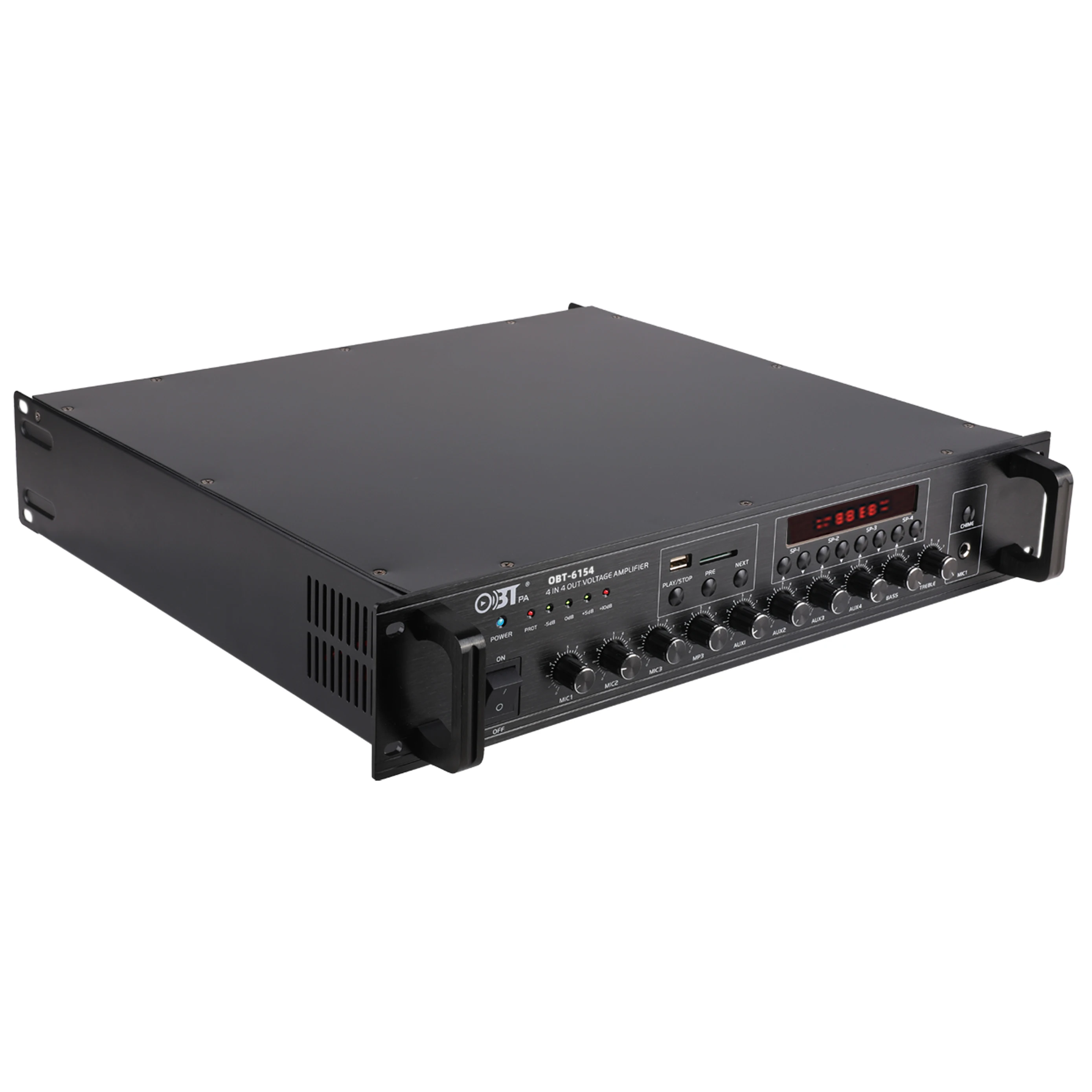 Hi-Fi усилитель Obt моноблочный общественного вещания аудио мощности микшер-усилитель