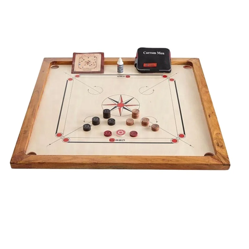  Большая деревянная настольная игра Carrom с монетами и страусами веселая семьей
