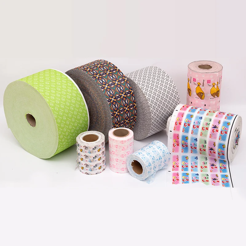 Printed spunlace nonwoven of polyester with custom color and pattern like cartoon, nonwoven printing manufacturer