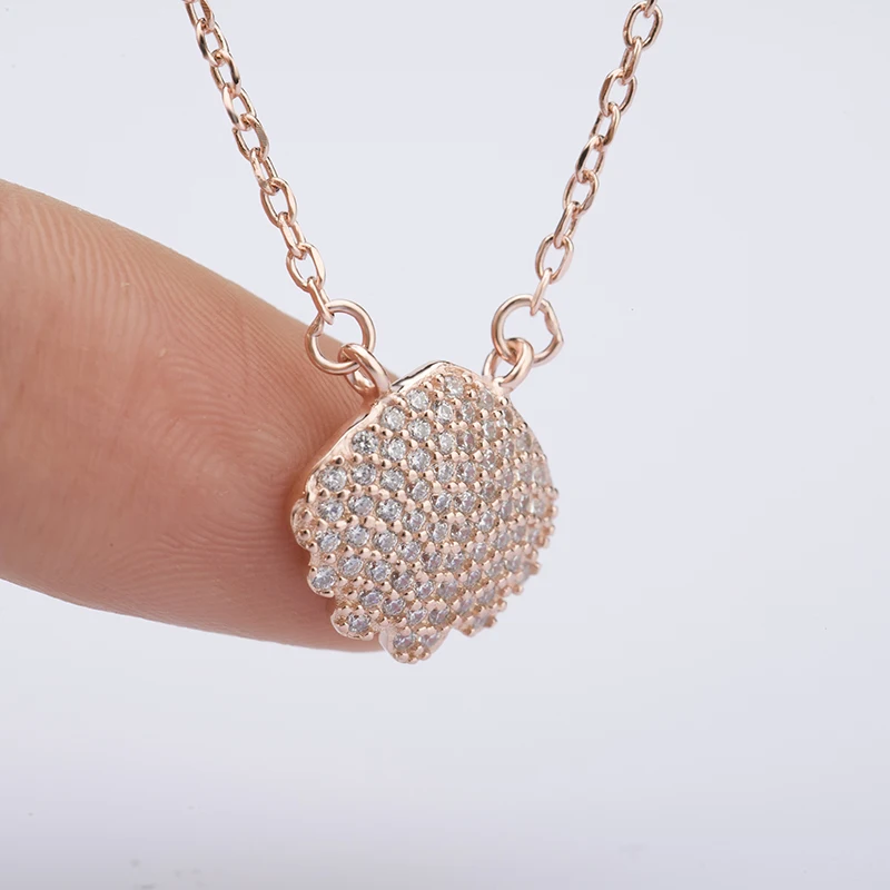 Custom Rose Gold Plated 925 Silver Jewelry necklace