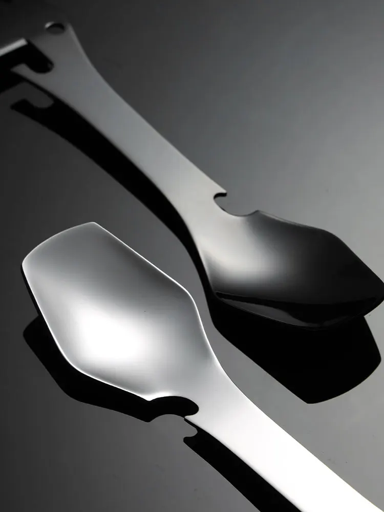 Hot seller unique 3 in 1 breakfast makers stainless steel function spork custom logo spoons fork