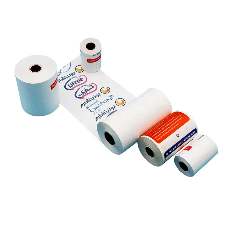 Wholesale customizable thermosensitive paper 57*40mm 80*80mm thermosensitive cash register paper roll