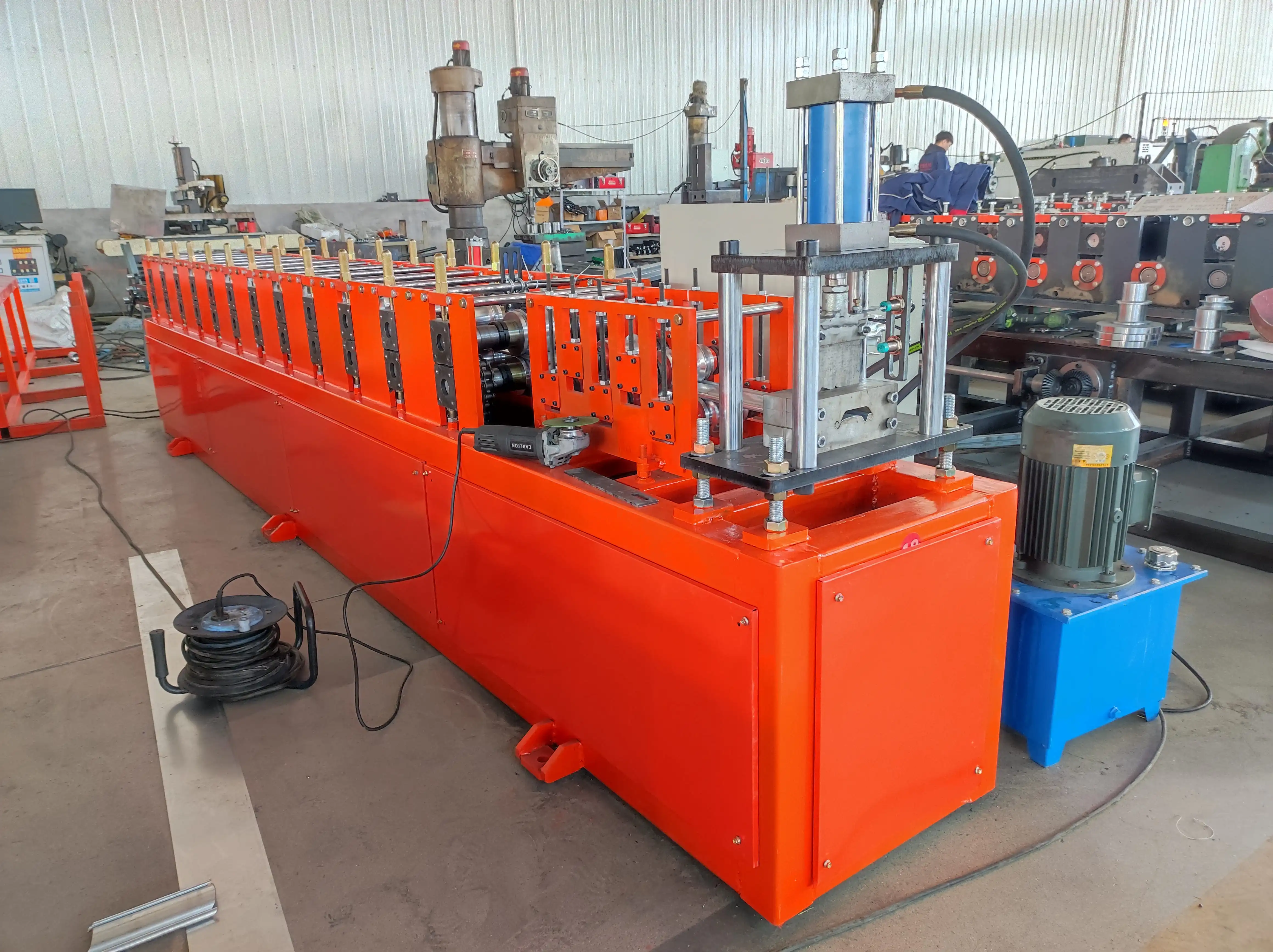 Metal Shutter Door Rolling Machine Profile Garage Door Panel Production Line Used Rolling Shutter Panel Forming Machine