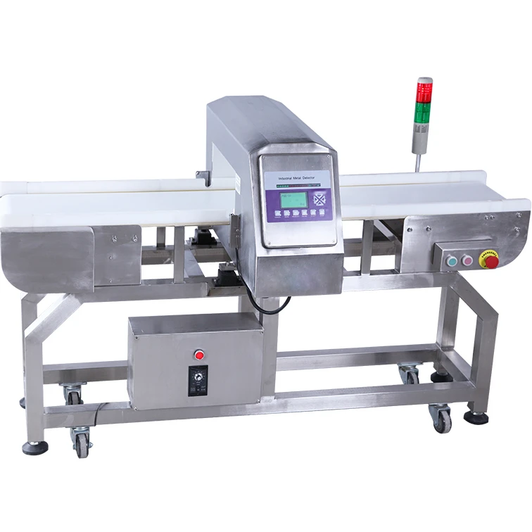 Economical High Sensitivity Food Grade Conveyor Belt Metal Detector Machine For Meat Seafood Spicy