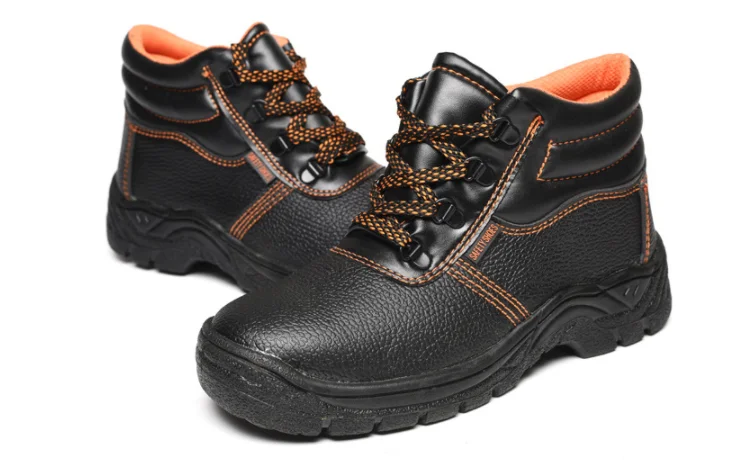 
CE Standard Leather Steel Toe Cup Labor Boots for Men Safety Shoes Work 