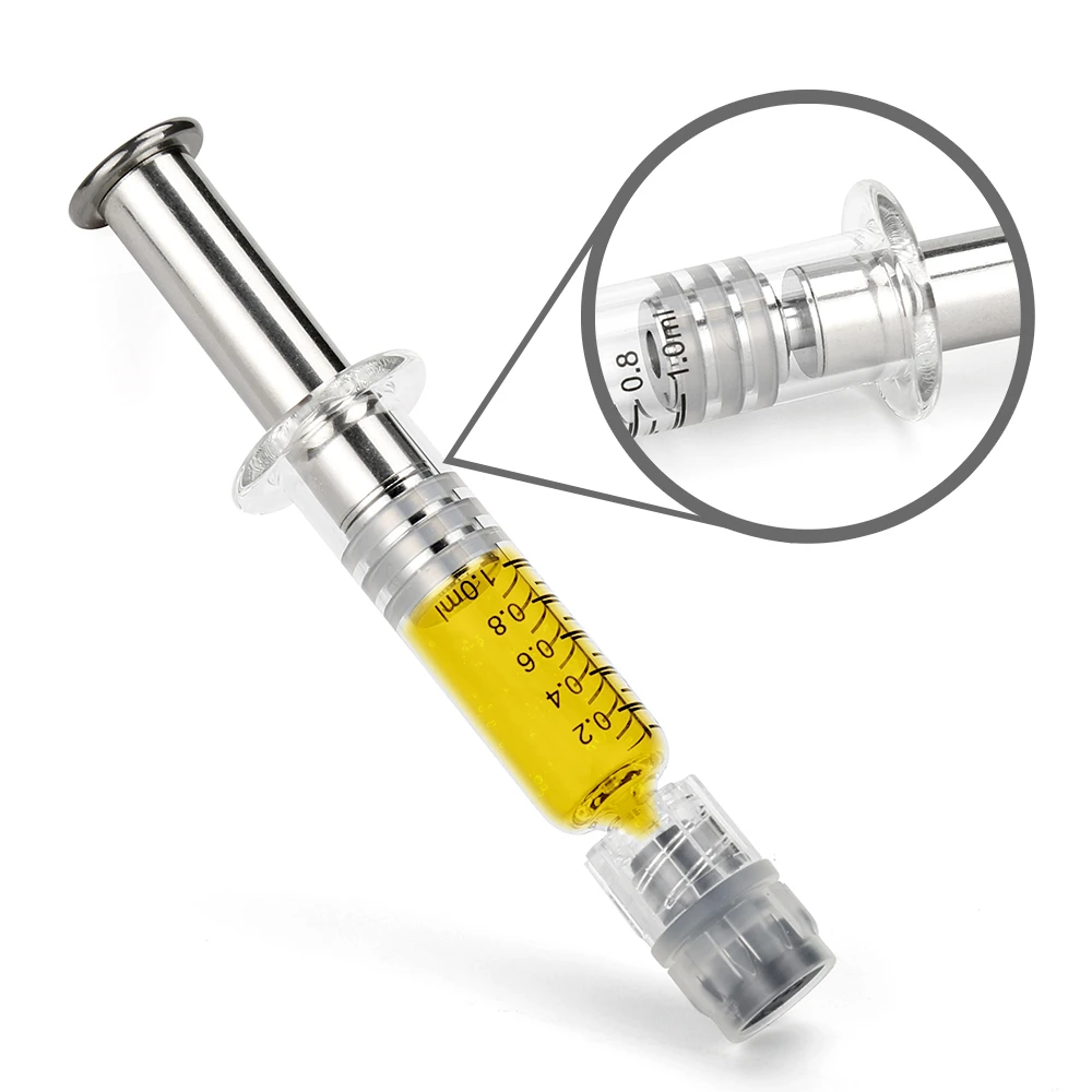 
1ml Luer Lock Glass Syringe Prefilled CBD Syringe Disposable 