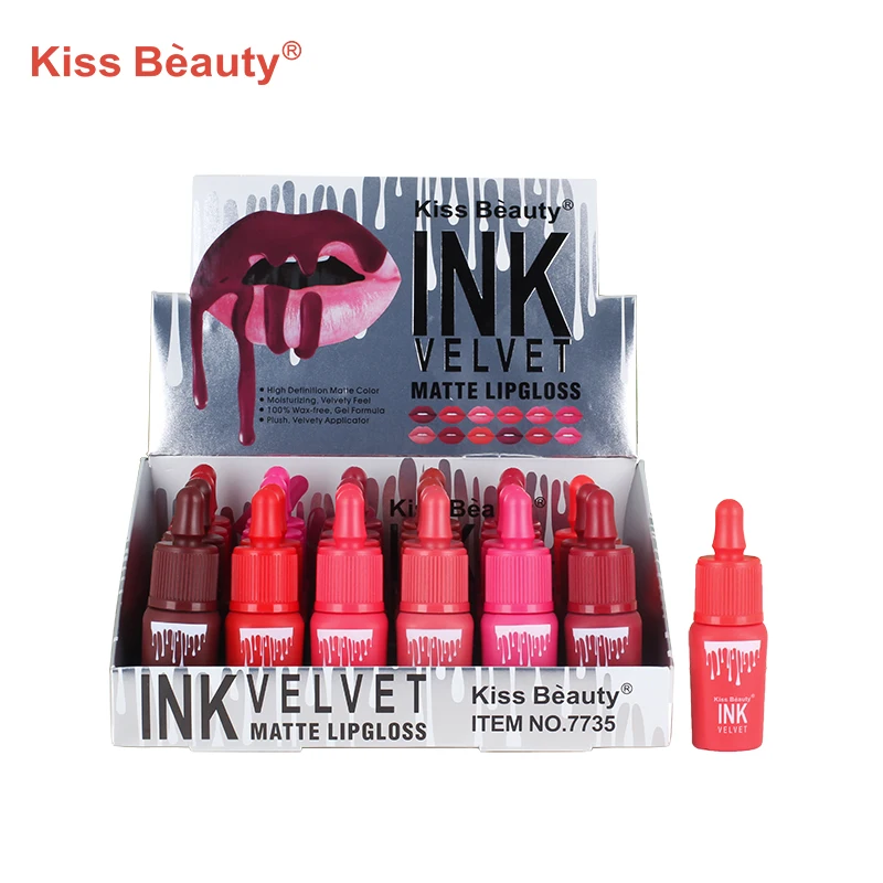 Low Price good quality velvet lip gloss gel wax-free lip gloss gel waterproof lip gloss gel