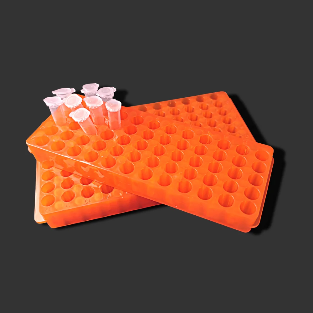 1 шт. лаборатория пробирки держатель стойка 0 5 мл/1 мл центрифужные стенд 2-сторонняя 60 отверстиями пластиковая центрифужная пробирка стеллаж для выставки