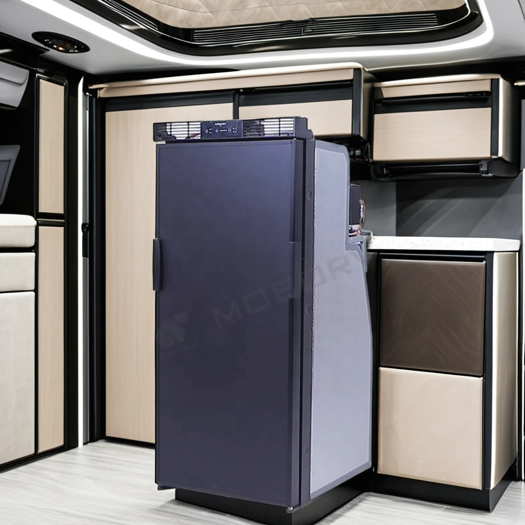 2025 MOBORV MOTORHOME PART RV appliances 12V DC slim compressor caravan rv fridge 92L SAA CE Certified camper van Refrigerator