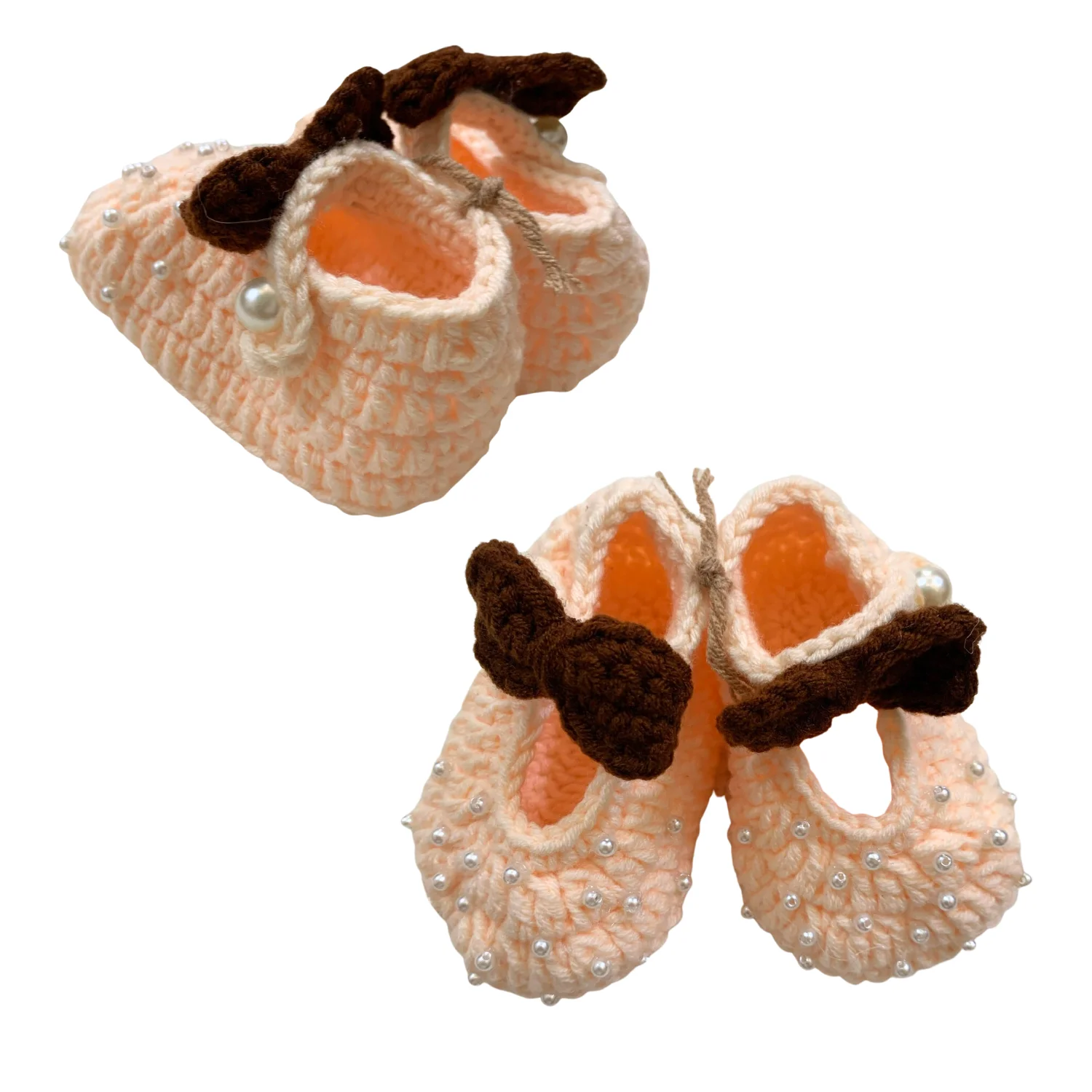 Baby Shoes For Kids Girl Wool Soft New Arrival Newborn Hot Selling Comfortable Cotton Walking Crochet From Vietnam Manufacturer