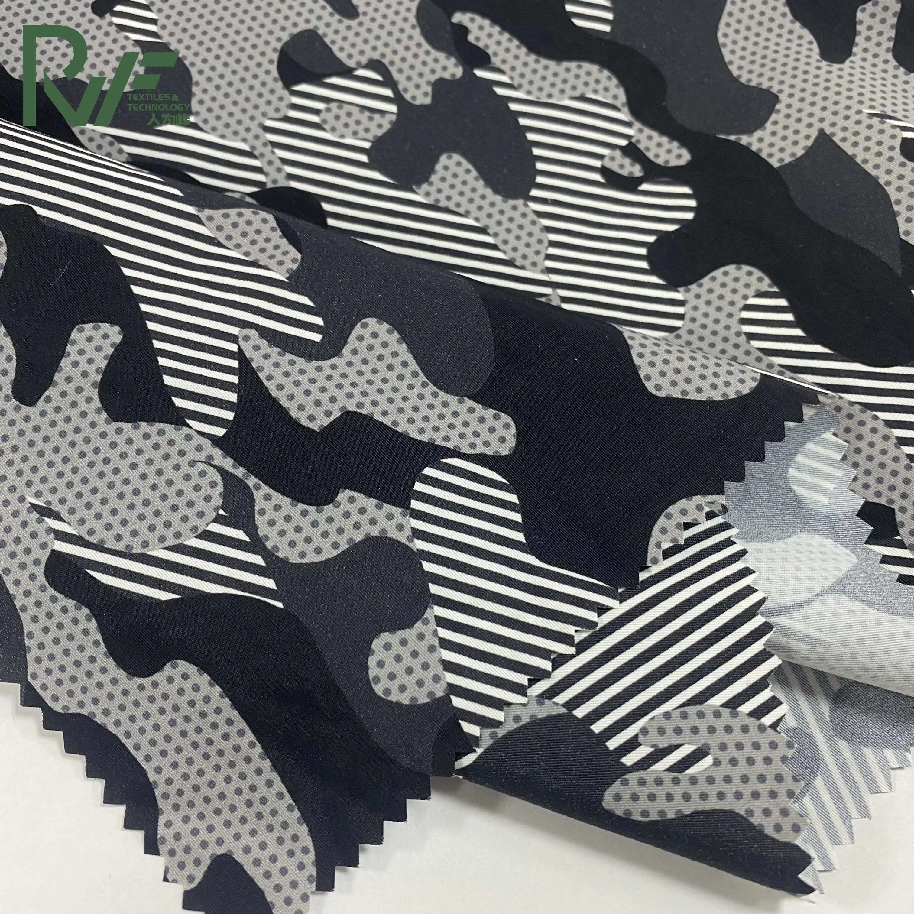 228T nylon taslan camouflage printing  nylon fabric