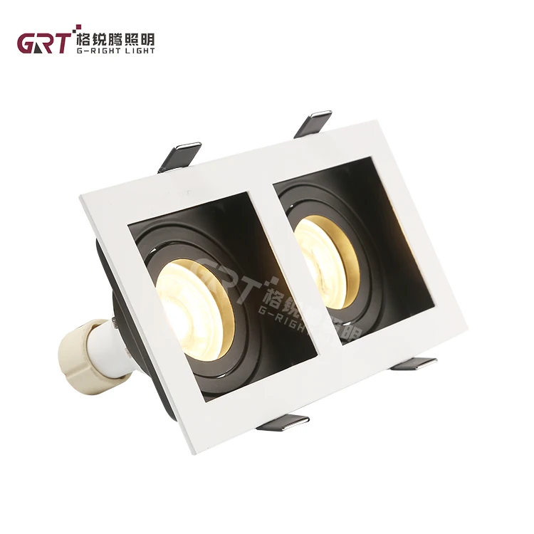 Energy Saving Double Head Aluminum Spotlight Customizable Wattage Smd Cob Led Spot Light