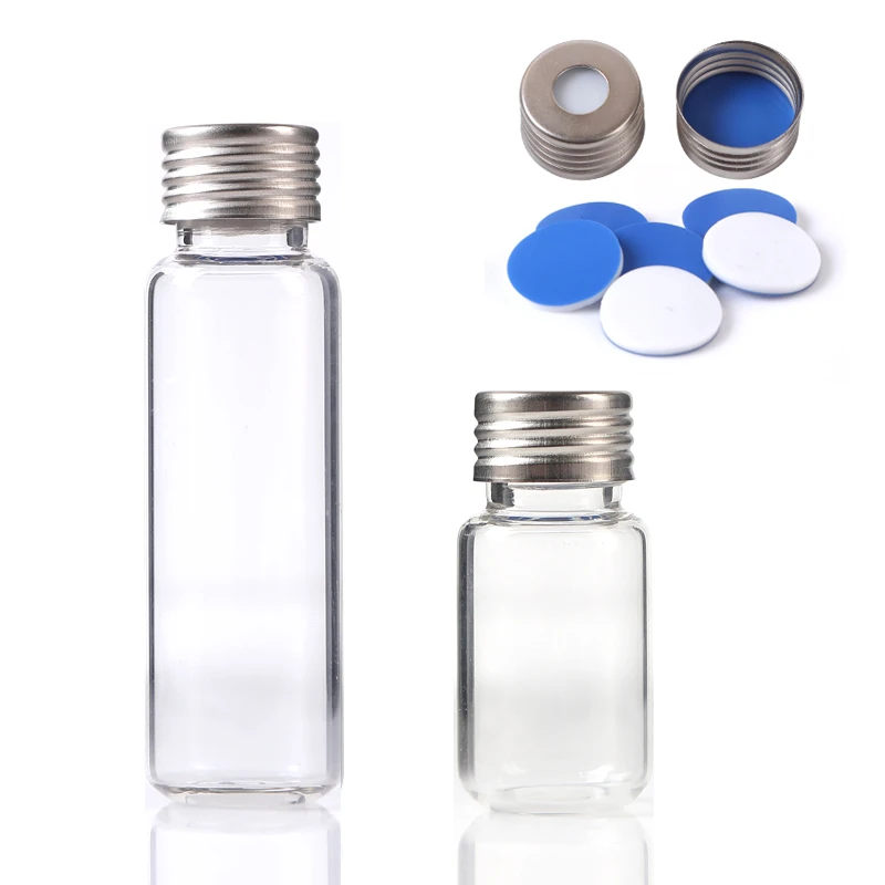 
 Флакон с резьбовым наконечником 10 мл 20 мл, магнитная железная крышка, прозрачные стеклянные флаконы HPLC, герметичная винтовая бутылка для пробоотборника  