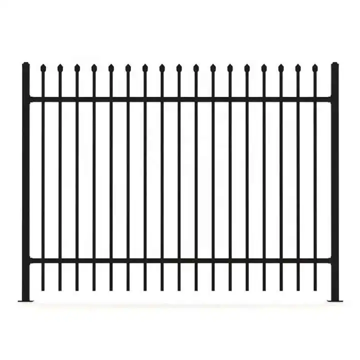 Premium quality shaped powder coated metal trellis ornamental steel metal garden fencing railing panels