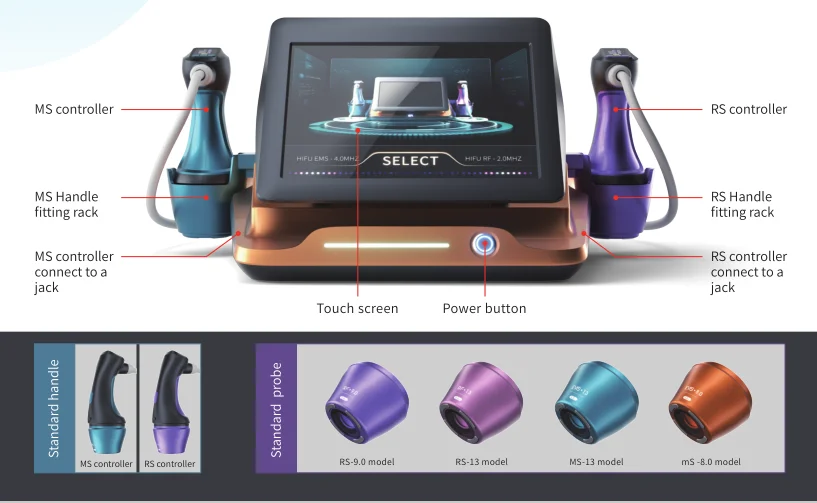 New hifu 14d smas lifting high intensity focused ultrasound high frequency ems skin tightening 12d hifu