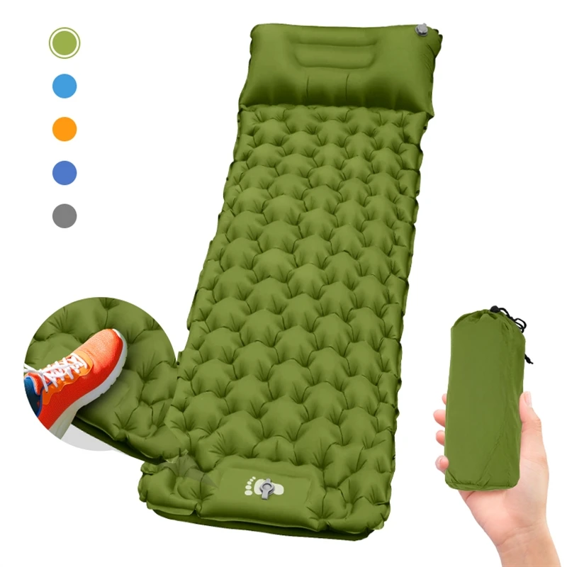 PRONEO Compact Ultra Light TPU Inflatable Camping Sleeper with Built in Foot Cushion