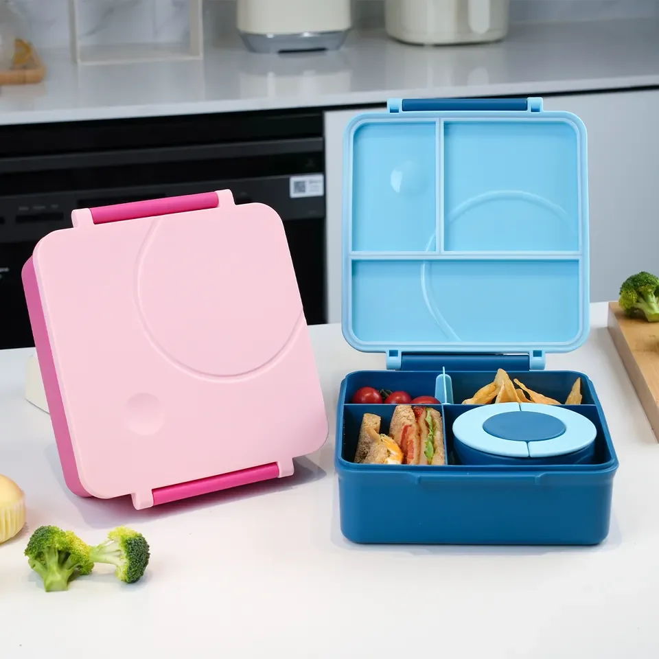 Cute School Supplies Thermos Lunch Box With Spoon and Fork Set Loncheras Leak-Proof Bento Box Snack Cutlery For Kids Kitchen