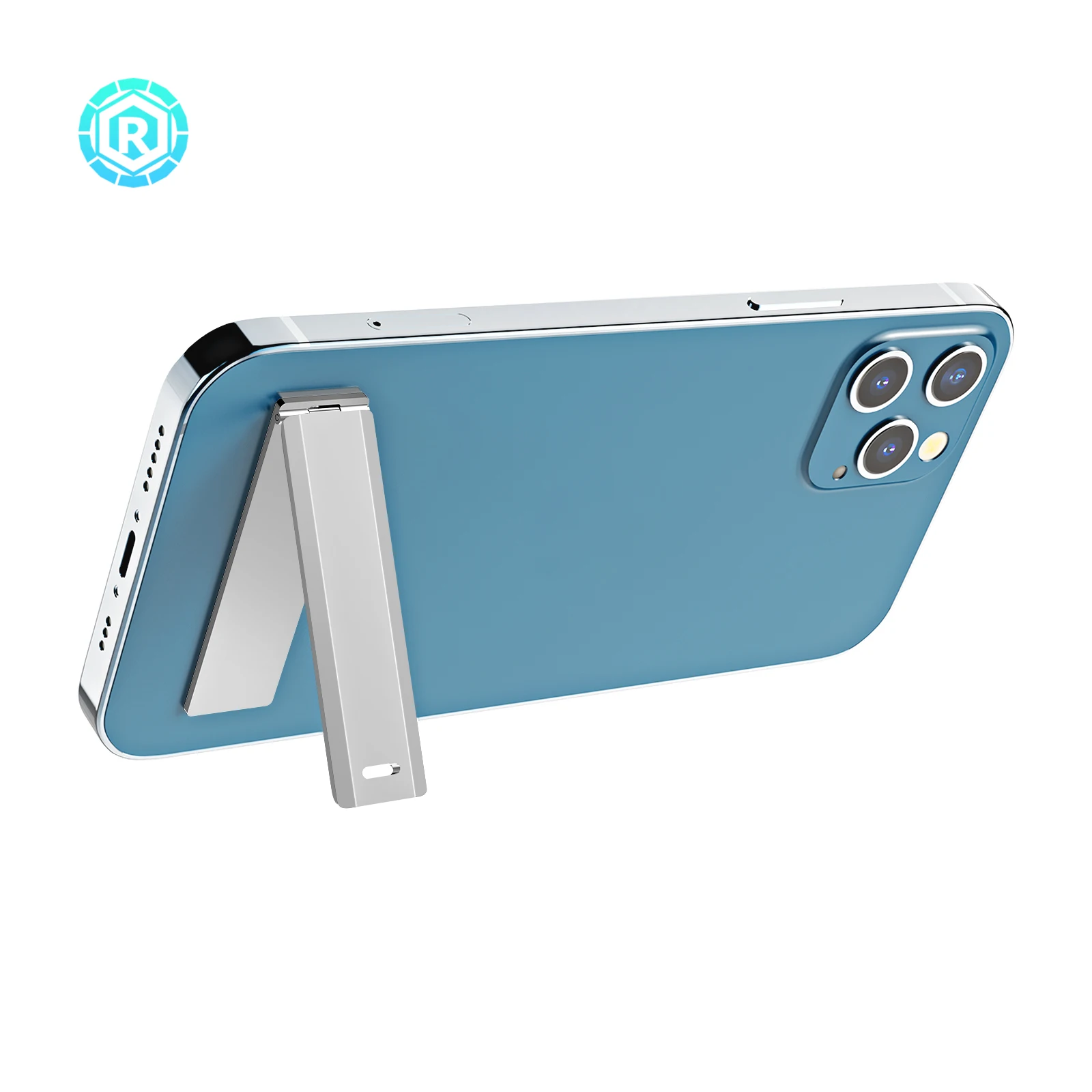 Регулируемый держатель для мобильного телефона 3 мм Вертикальная Портативная подставка из цинкового сплава с несколькими углами Складная подставка для телефона