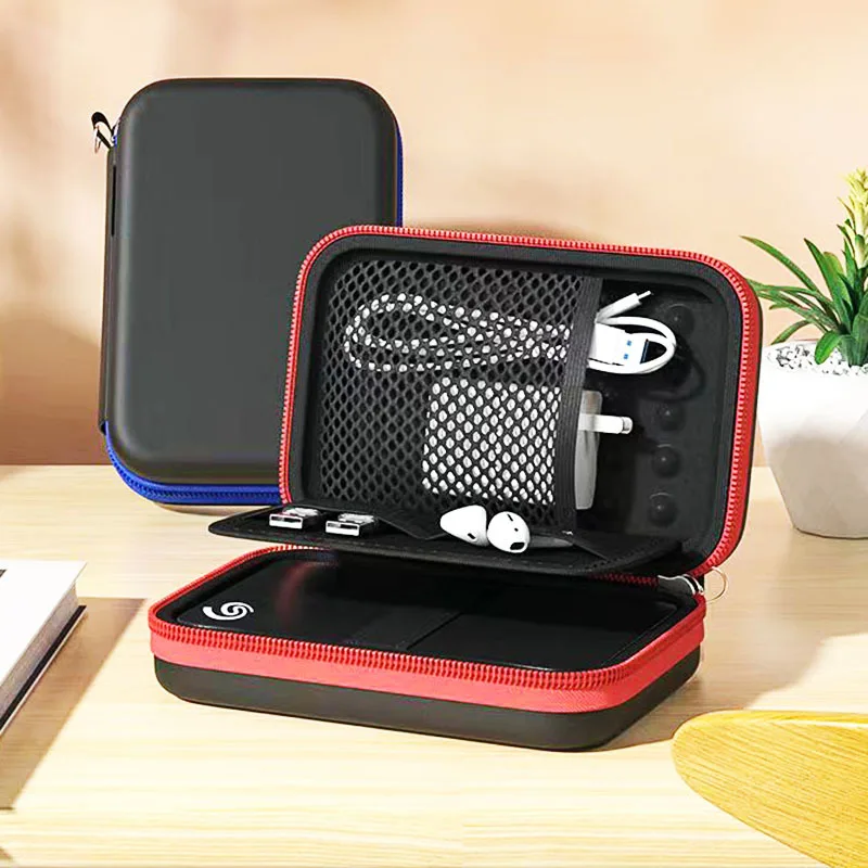 Anti Drop Portable Eva Bluetooth Earphone Zipper Bag Hard Drive Storage Bag Data Cable Storage Box