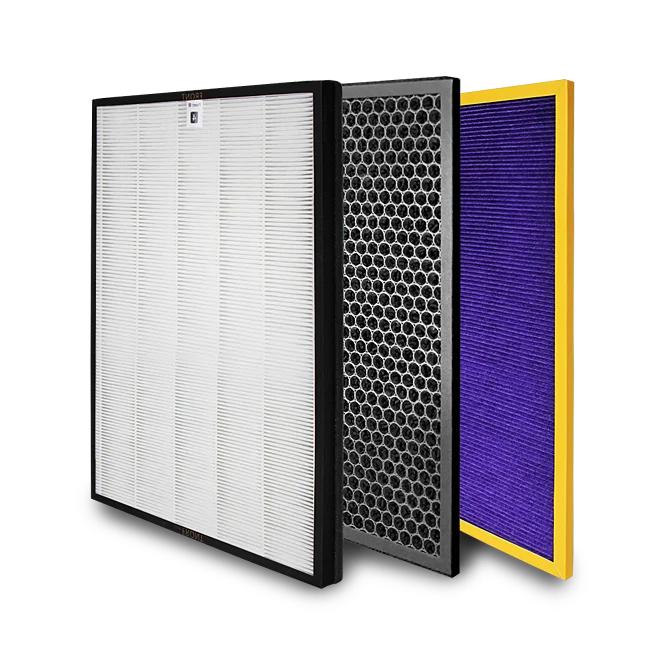 Customize HEPA and Carbon Combined Air Filter HEPA Carbon Combined Filter Composite HEPA Carbon Filter for Air Purifier