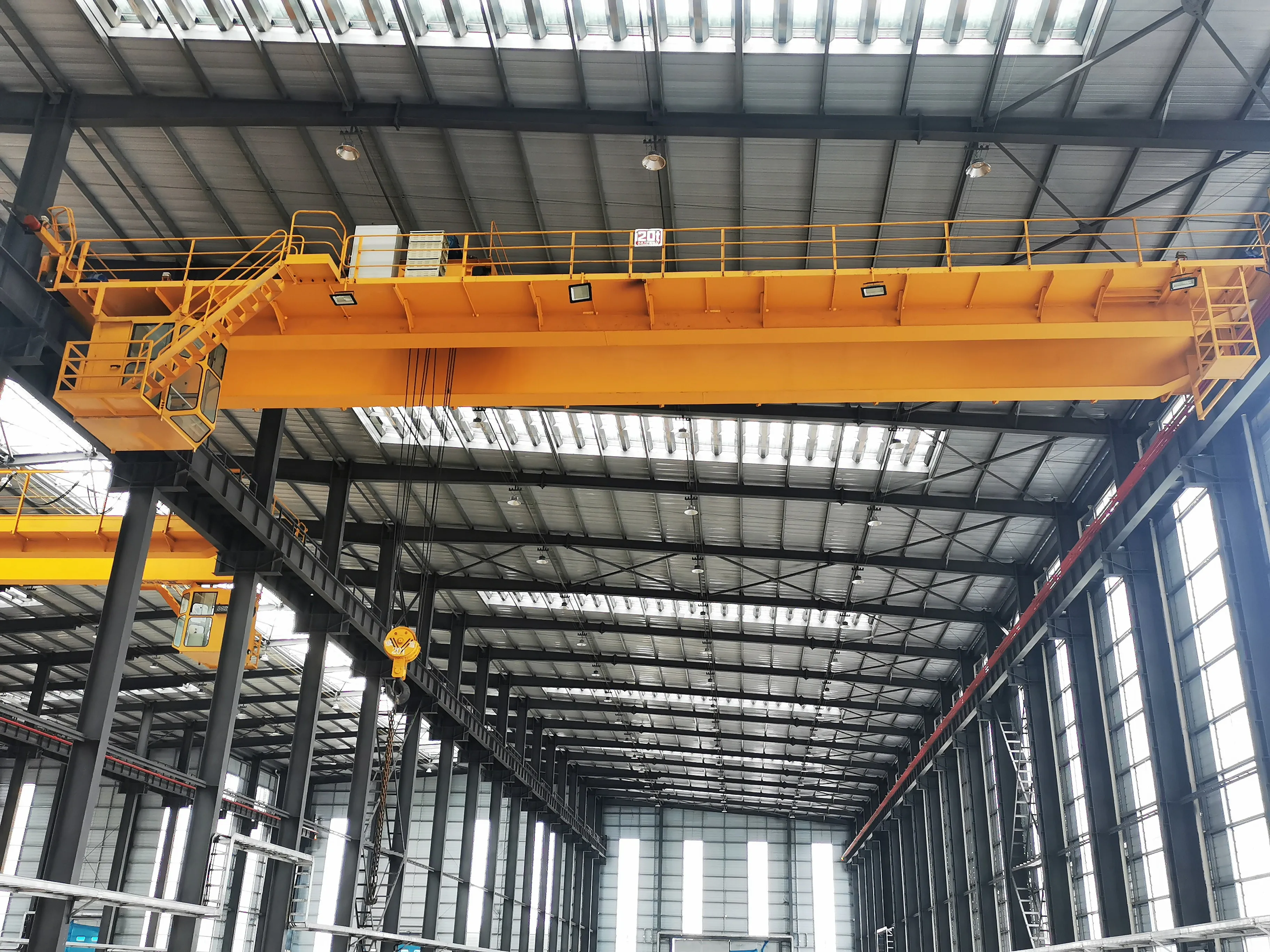 Save space Indoor NEW Design A7 A3 60 tons Double girder bridge crane easy installation maintenance plant material handing