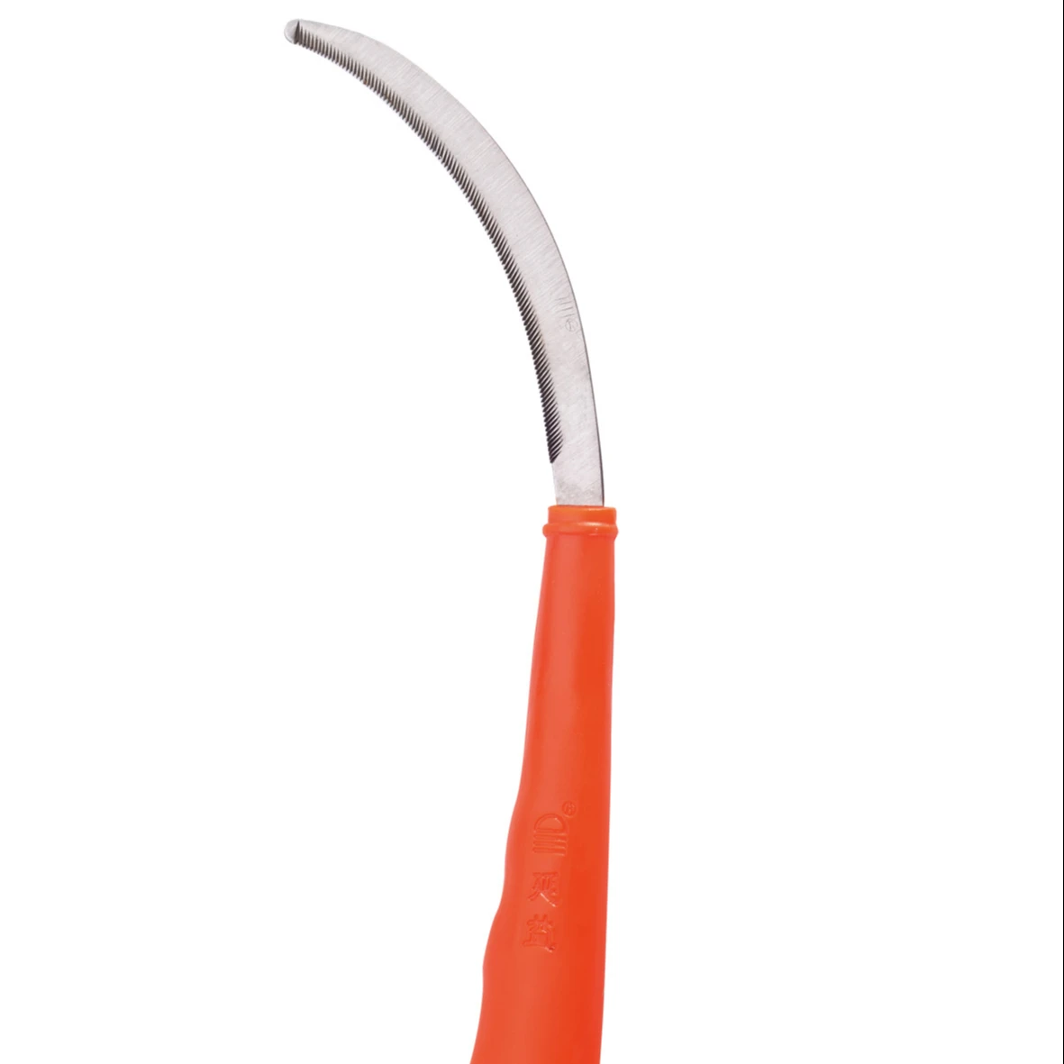 2021 factory wholesale farmer Cut straw plastic handle grass sickle