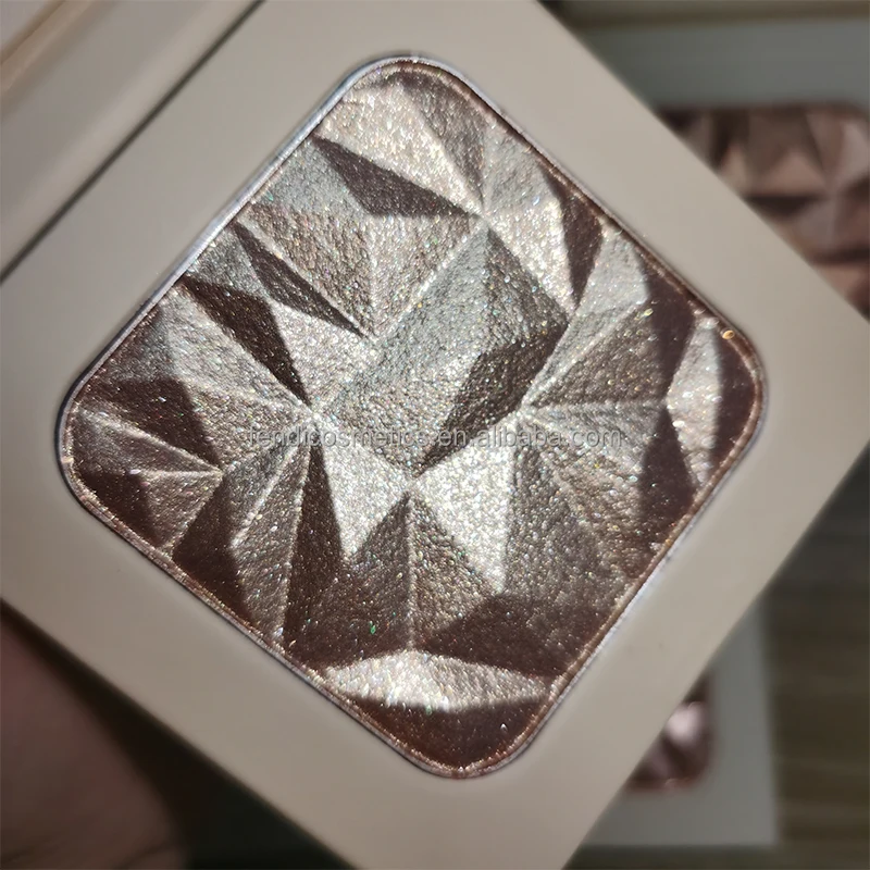 Vegan Bronzer Shimmer Face Illuminator Preesed Powder Private Label Single Makeup Highlighter Palette